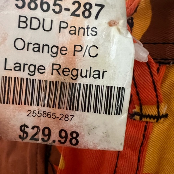 Vibrant Camouflage Military BDU Cargo Pants - Picture 5 of 7